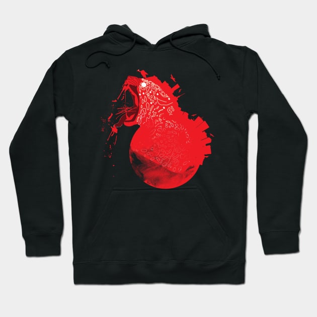 Red Planet Rising Hoodie by natrajshanmugam